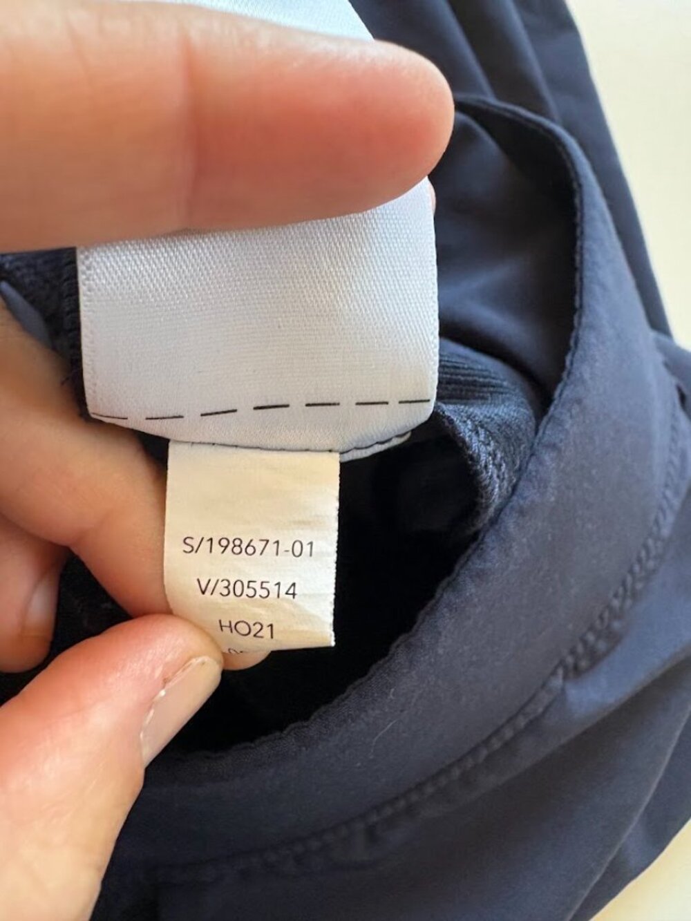 Athleta Brooklyn Mid Rise Ankle Trouser Pants NavyBlue Lightweight Packable - Picture 12 of 13